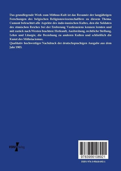 Produktbild: Die Mysterien des Mithra