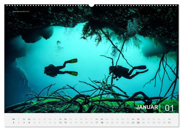 Produktbild: Einfach Tauchen - Wunderbare Tauchpl&auml;tze und Korallenriffe (Wandkalender 2026 DIN A2 quer), CALVENDO Monatskalender