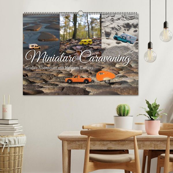 Produktbild: Miniature Caravaning: Gro&szlig;es Abenteuer mit kleinem Camper (Wandkalender 2026 DIN A2 quer), CALVENDO Monatskalender