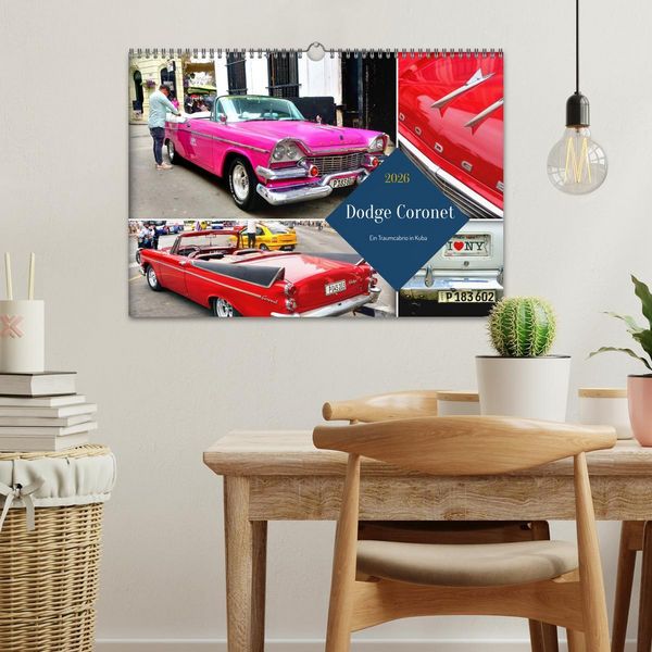 Produktbild: Dodge Coronet - Ein Traumcabrio in Kuba (Wandkalender 2026 DIN A3 quer), CALVENDO Monatskalender