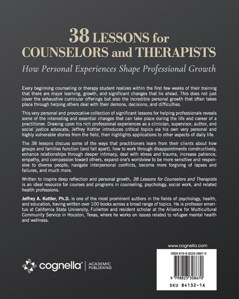 Produktbild: 38 Lessons for Counselors and Therapists