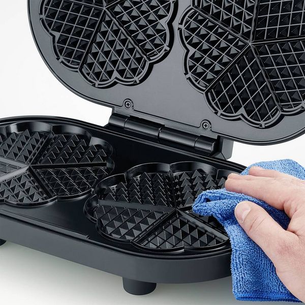 Produktbild: Severin WA 2118 Waffeleisen Kontrollleuchte, klappbar Schwarz