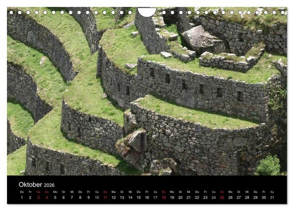 Produktbild: Machu Picchu - Die Stadt in den Wolken (Wandkalender 2026 DIN A4 quer), CALVENDO Monatskalender