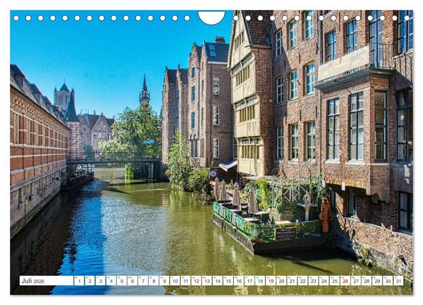 Produktbild: Gent - staunen und erleben (Wandkalender 2026 DIN A4 quer), CALVENDO Monatskalender