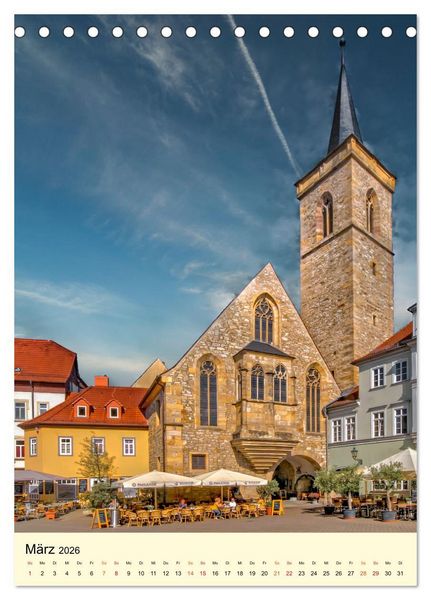 Produktbild: Geliebtes Erfurt (Tischkalender 2026 DIN A5 hoch), CALVENDO Monatskalender