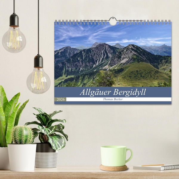 Produktbild: Allg&auml;uer Bergidyll (Wandkalender 2026 DIN A4 quer), CALVENDO Monatskalender
