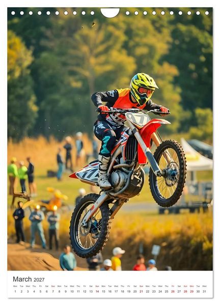 Produktbild: Throttle and thrills - High percentage motocross moments (Wall Calendar 2027 DIN A4 portrait), CALVENDO 12 Month Wall Calendar
