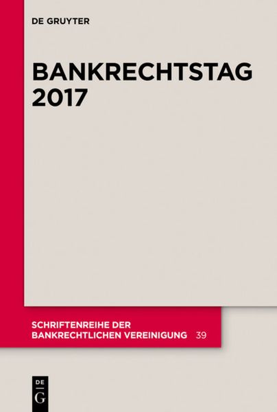 Produktbild: Bankrechtstag 2017