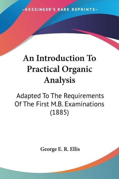 Produktbild: An Introduction To Practical Organic Analysis
