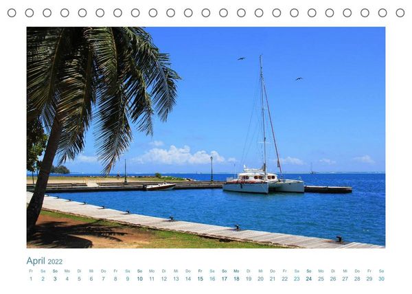 Produktbild: Katamaran-Tour &ndash; Lagunen der S&uuml;dsee (Tischkalender 2022 DIN A5 quer)
