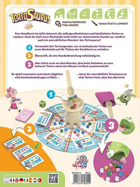 Produktbild: Blue Orange - Tortosaurus, kooperatives Kinderspiel
