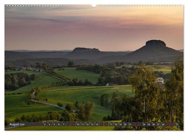 Produktbild: Die S&auml;chsische Schweiz / Faszination Sandsteingebirge (hochwertiger Premium Wandkalender 2026 DIN A2 quer), Kunstdruck in Hochglanz