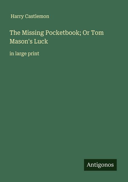 Produktbild: The Missing Pocketbook; Or Tom Mason's Luck