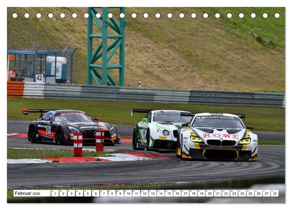 Produktbild: Faszination GT3 RACING (Tischkalender 2026 DIN A5 quer), CALVENDO Monatskalender