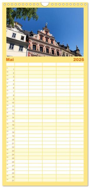 Produktbild: Familienplaner 2026 - Erfurt - So wunderbar mit 5 Spalten (Wandkalender, 21 x 45 cm) CALVENDO