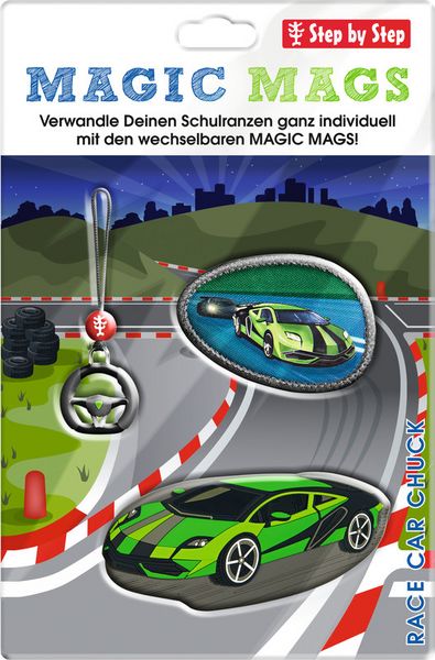 Produktbild: STEP BY STEP&reg; Schulrucksack Zubeh&ouml;rset Magic Mags, Race Car Chuck