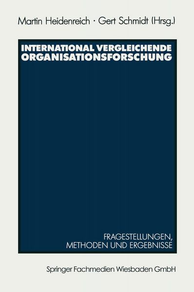 Produktbild: International vergleichende Organisationsforschung