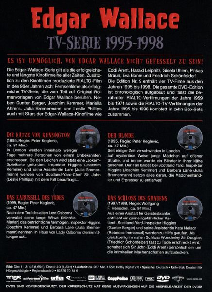 Produktbild: Edgar Wallace Edition 9/TV-Serie [4 DVDs]