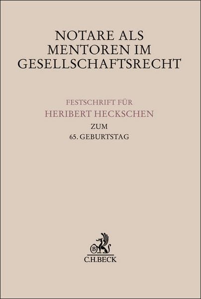 Produktbild: Notare als Mentoren im Gesellschaftsrecht