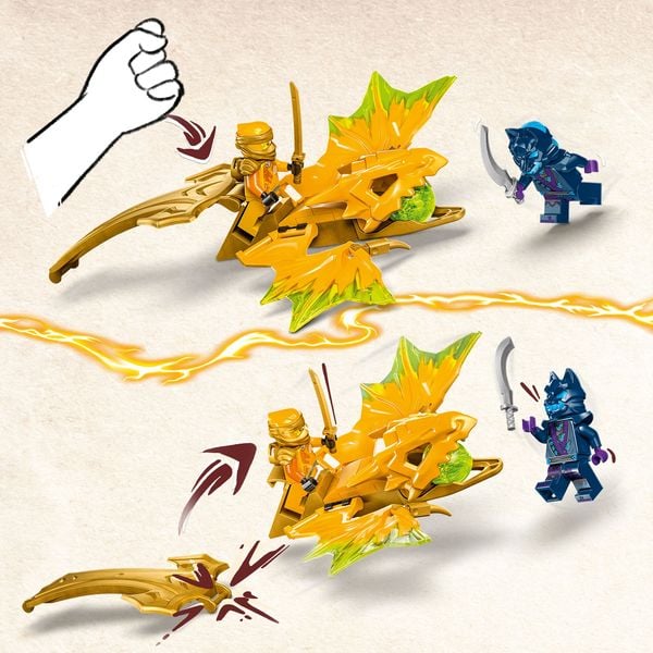 LEGO NINJAGO 71803 Arins Drachengleiter, Ninja-Set mit Drachen-Spielzeug