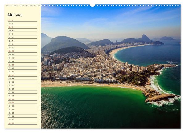 Produktbild: Brasilien. Faszinierend und gro&szlig; wie ein Kontinent (hochwertiger Premium Wandkalender 2026 DIN A2 quer), Kunstdruck in Hochglanz