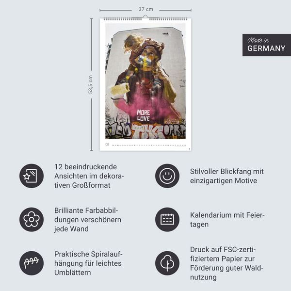 Produktbild: Streetart Posterkalender 2027