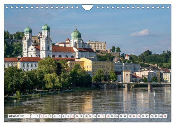 Produktbild: Drei Fl&uuml;sse Stadt Passau (Wandkalender 2026 DIN A4 quer), CALVENDO Monatskalender
