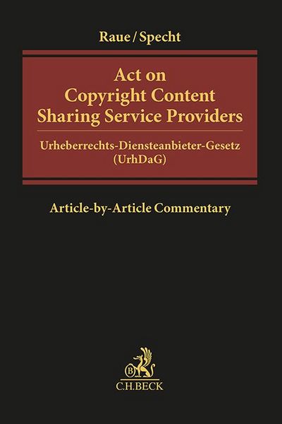 Produktbild: Act on Copyright Content Sharing Service Providers
