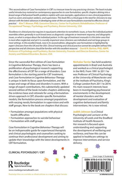 Produktbild: Case Formulation in Cognitive Behaviour Therapy