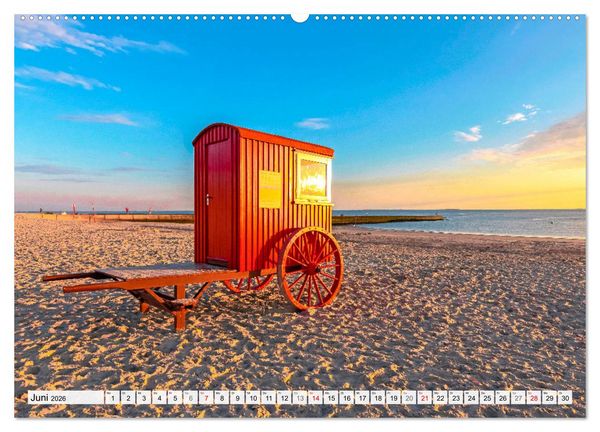 Produktbild: An der Nordsee, Urlaub im Norden Deutschlands (hochwertiger Premium Wandkalender 2026 DIN A2 quer), Kunstdruck in Hochglanz