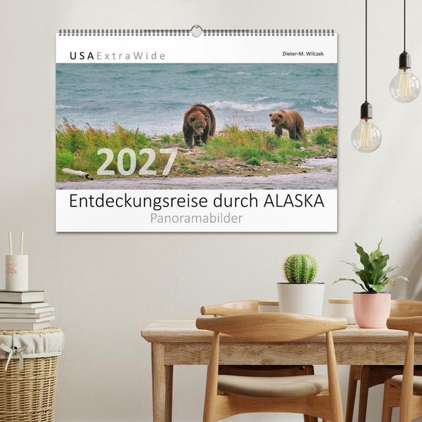 Produktbild: Entdeckungsreise durch ALASKA (Wandkalender 2027 DIN A2 quer), CALVENDO Monatskalender