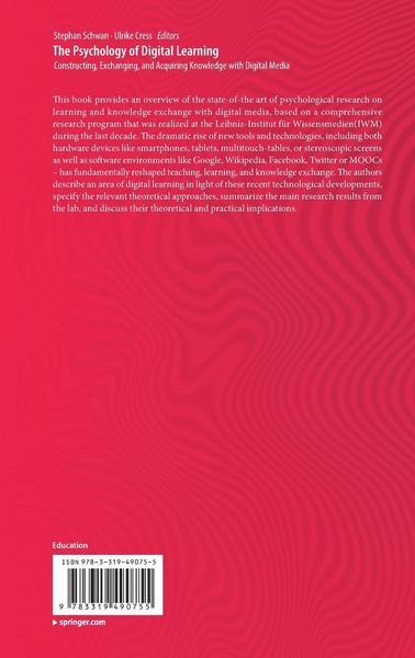 Produktbild: The Psychology of Digital Learning