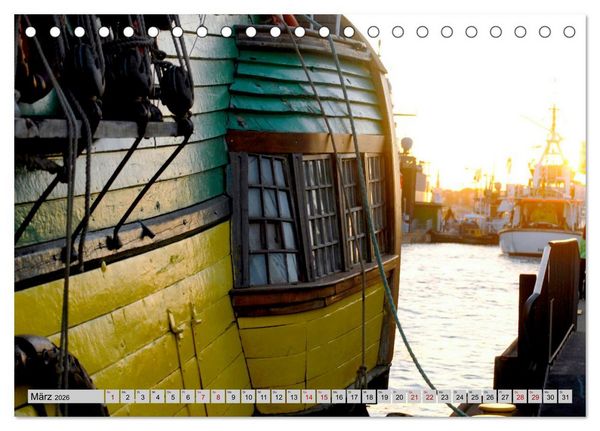 Produktbild: Maritimes. Hamburger Hafen, fotografiert von Ralf Kretschmer (Tischkalender 2026 DIN A5 quer), CALVENDO Monatskalender