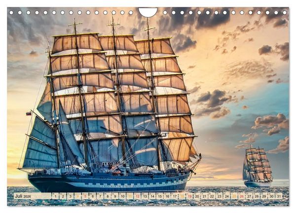 Produktbild: Maritime Welten (Wandkalender 2026 DIN A4 quer), CALVENDO Monatskalender