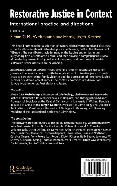 Produktbild: Restorative Justice in Context