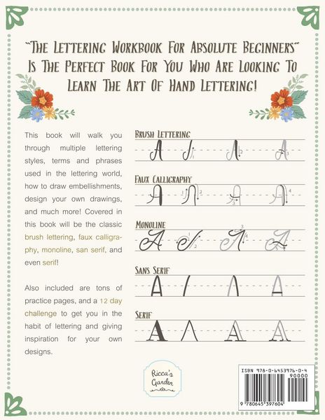 Produktbild: The Lettering Workbook for Absolute Beginners