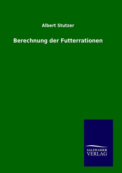 Produktbild: Berechnung der Futterrationen