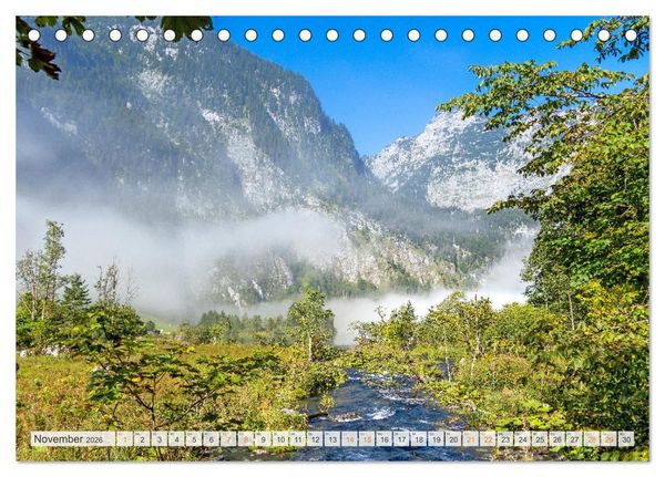 Produktbild: Berchtesgadener Land - Welt der Berge und Seen (Tischkalender 2026 DIN A5 quer), CALVENDO Monatskalender