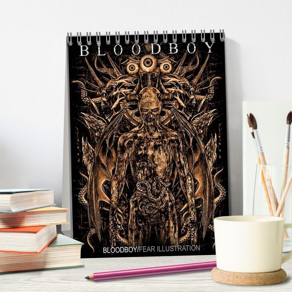 Produktbild: BLOODBOY/FEAR ILLUSTRATION (Tischkalender 2026 DIN A5 hoch), CALVENDO Monatskalender