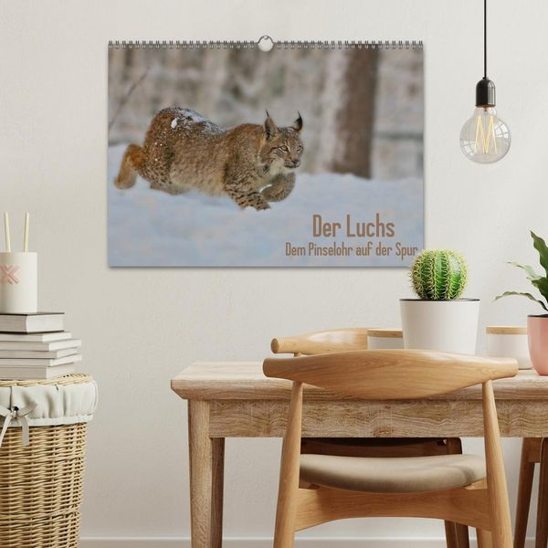 Produktbild: Der Luchs - Dem Pinselohr auf der Spur (Wandkalender 2026 DIN A3 quer), CALVENDO Monatskalender