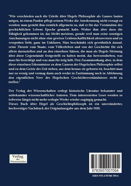 Produktbild: Hegel als Geschichtsphilosoph