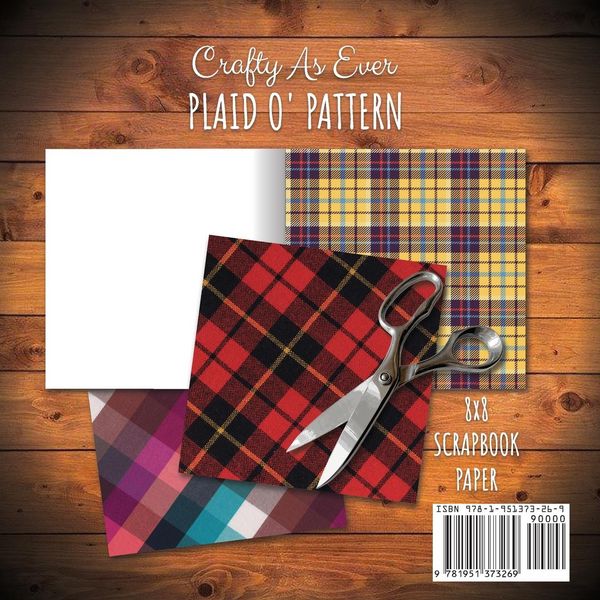 Produktbild: Plaid O' Pattern Scrapbook Paper Pad 8x8 Scrapbooking Kit for Papercrafts, Cardmaking, DIY Crafts, Tartan Gingham Check Scottish Design, Multicolor