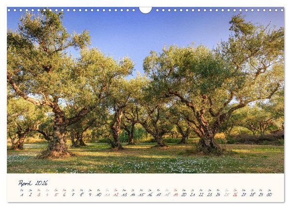 Produktbild: Griechenland - Malerische K&uuml;sten auf Zakynthos und Lefkada (Wandkalender 2026 DIN A3 quer), CALVENDO Monatskalender