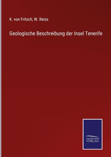 Produktbild: Geologische Beschreibung der Insel Tenerife