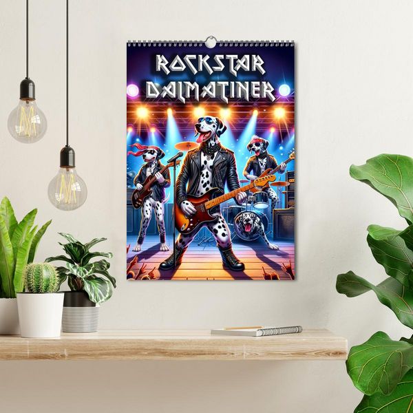 Produktbild: Rockstar Dalmatiner (Wandkalender 2026 DIN A3 hoch), CALVENDO Monatskalender
