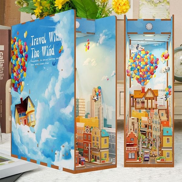 Book Nook DIY Bücherecke Travel with the Wind