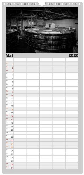 Produktbild: Familienplaner 2026 - Schottischer Whisky mit 5 Spalten (Wandkalender, 21 x 45 cm) CALVENDO