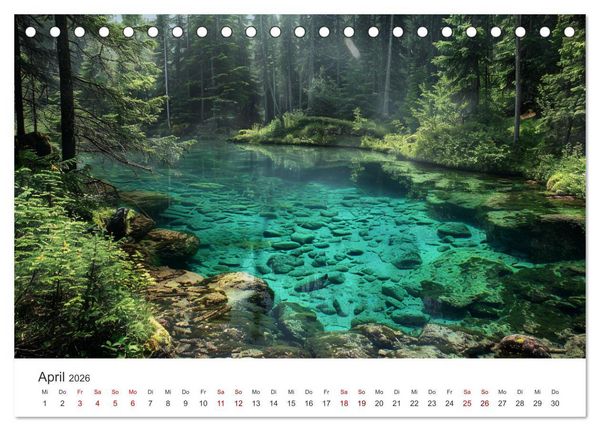 Produktbild: Die Seele Alaskas - Gew&auml;sser des Nordens (Tischkalender 2026 DIN A5 quer), CALVENDO Monatskalender