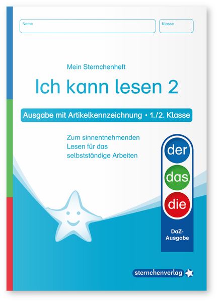 Produktbild: Ich kann lesen 1 und 2 - Ausgabe mit Artikelkennzeichnung (DaZ) f&uuml;r die 1. und 2. Klasse