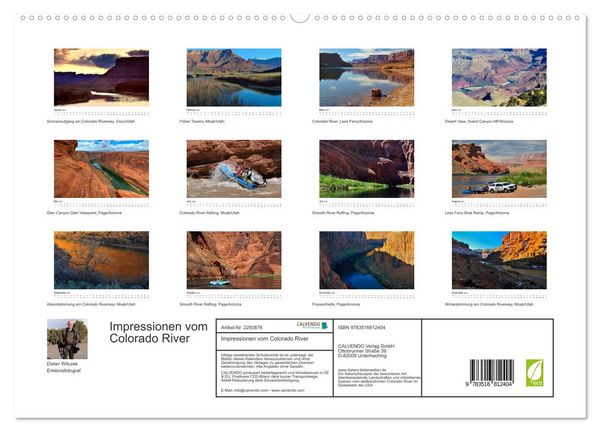Produktbild: Impressionen vom Colorado River (hochwertiger Premium Wandkalender 2027 DIN A2 quer), Kunstdruck in Hochglanz
